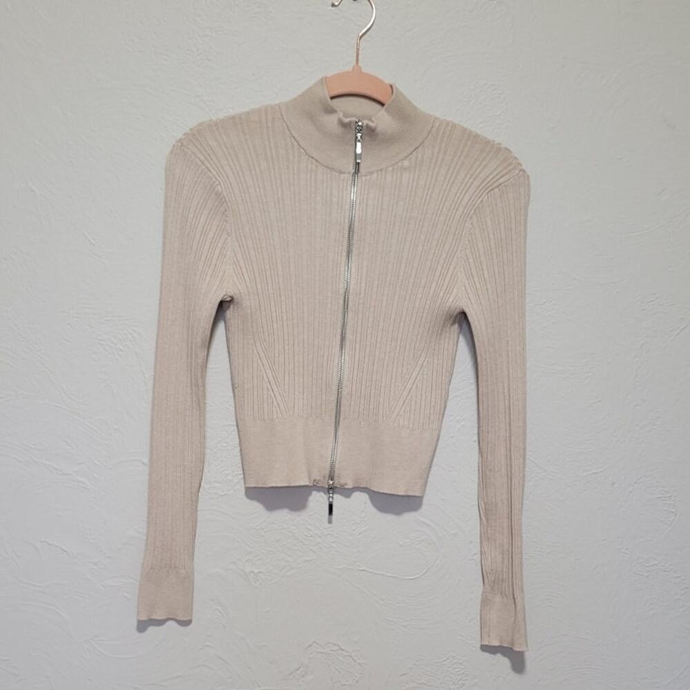 Hippie Rose Junior's Small Cropped Zipped Cardigan